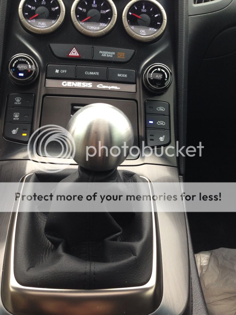 Spherical weighted shift knob Hyundai Genesis Forum